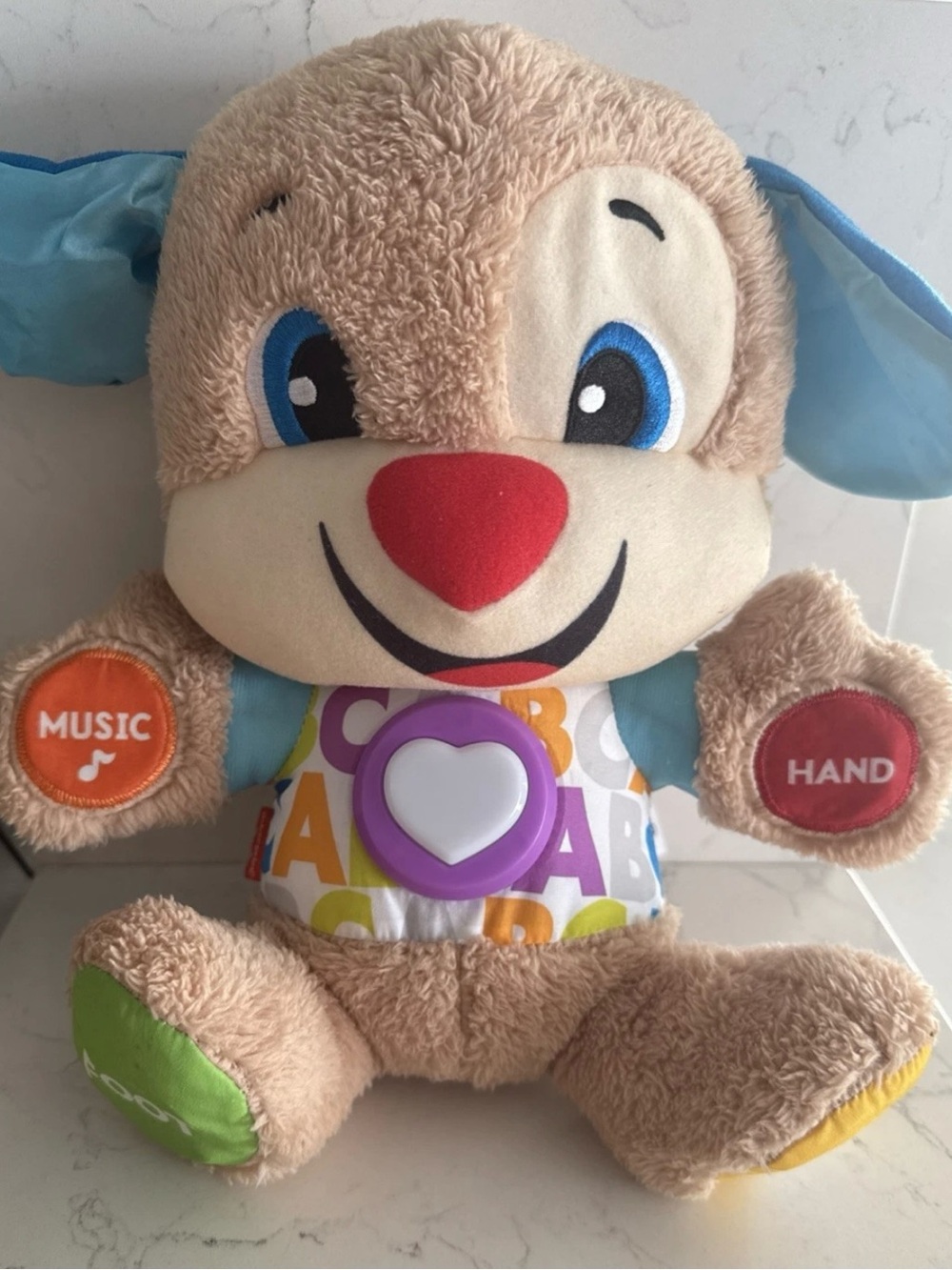 Fisher Price Laugh and Learn ABC Smart Stages Interactive Puppy Plush Dog